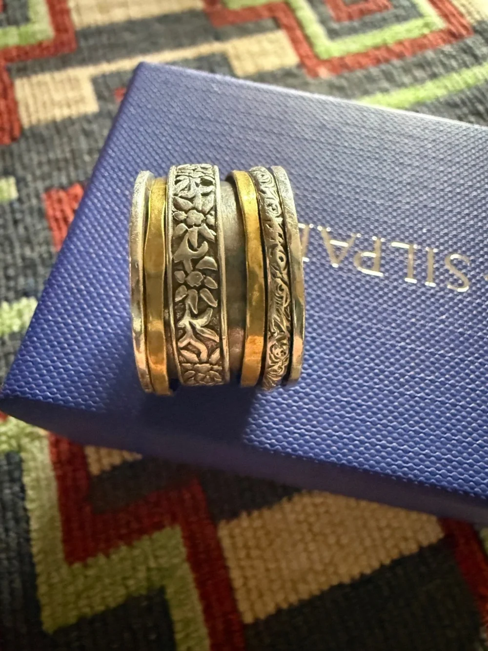 RETIRED!  Silpada Silver And Brass Spinner Ring just for YOU!